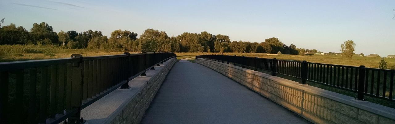 Pedestrian Bridge Over the Red